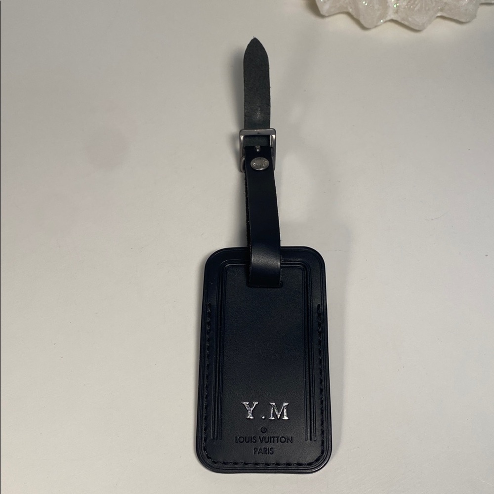 Louis Vuitton Smooth Leather Luggage Tag With Initials